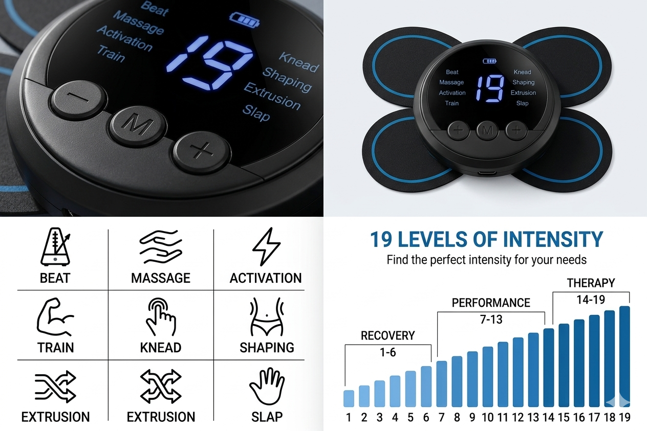 PulseCore Pro — Smart EMS Muscle Therapy Device