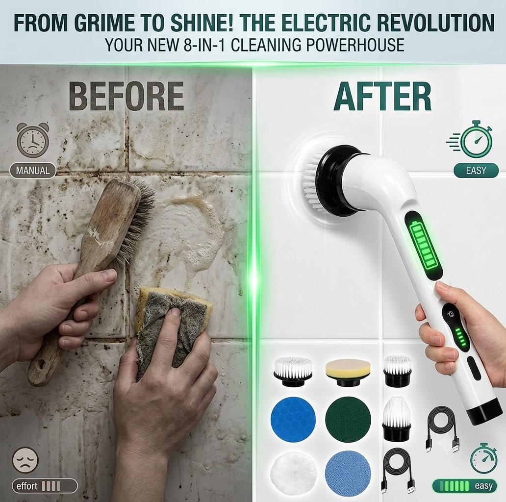 PowerSpin Electric Cleaning Brush