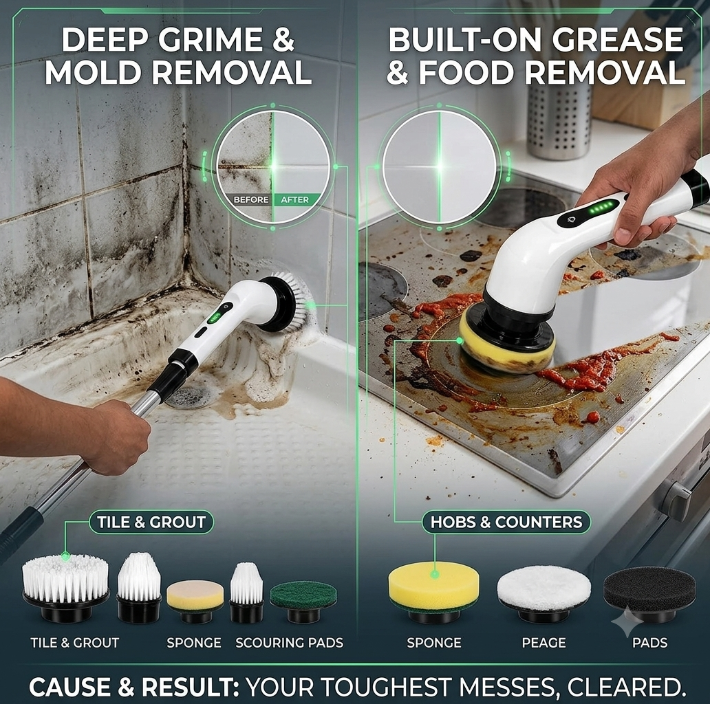 PowerSpin Electric Cleaning Brush